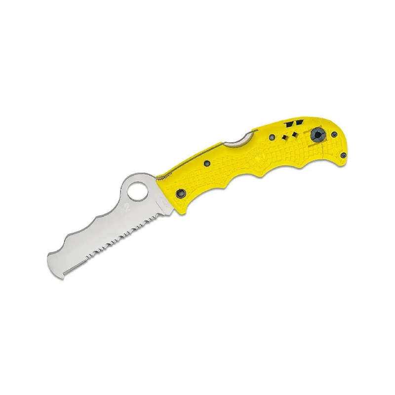 SPYDERCO ASSIST SALT RESCUE FOLDER H1 COMBO KNIFE  C79PSYL