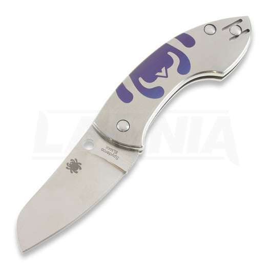 Spyderco C163TIP Pingo Slip-It Folding Knife (2.35 Inch Plain ELMAX Blade) Titanium Bug Logo Hand...