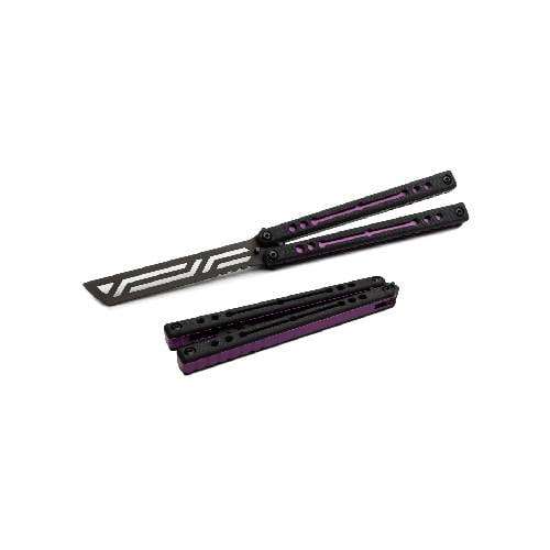 Squid Industries Nautilus Purple Butterfly Knife