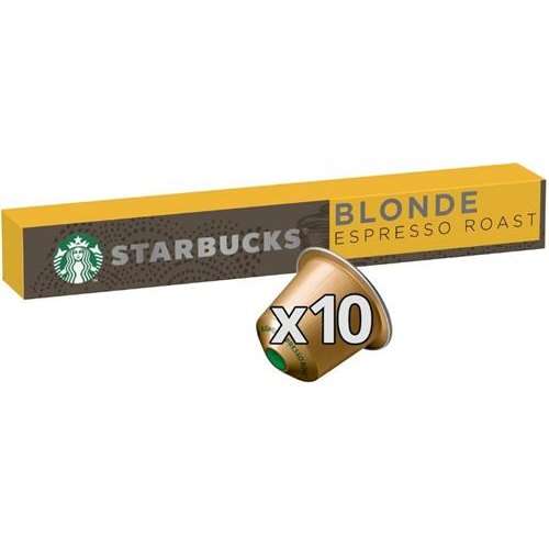Starbucks Blonde Espresso Roast Nespresso Compatible Pods - Smooth Flavor