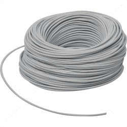 Stranded 4 Core Bare Copper Cable  White 100m Roll for Low Voltage Systems