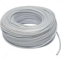 Stranded 8 Core Bare Copper Cable  White 100m Roll for Low Voltage Systems