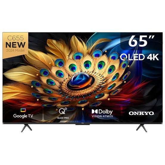 TCL 65 Inch C655 Series QLED UHD Google Smart TV