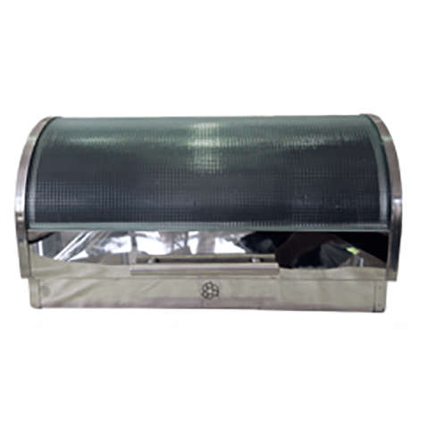 Totally Glass Top Stainless Steel Bread Bin - Elegant Storage Solution (Retail Box Out)