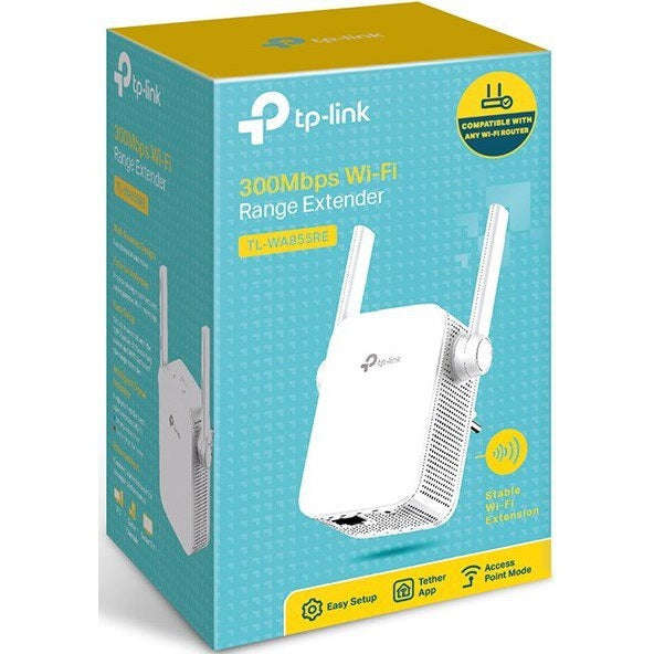 TP-Link TL-WA855RE 300Mbps WiFi Range Extender - Boost Your WiFi Coverage