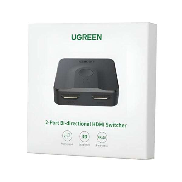UGREEN CM217-50966 2-in-1 Bi-Directional 4K HDMI Switcher  Black