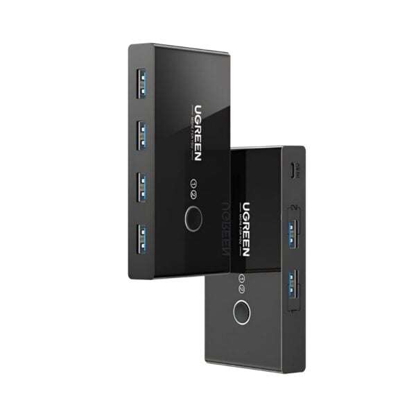 UGREEN USB 2.0 4-Port Switch Box  Share USB Devices Between 2 PCs