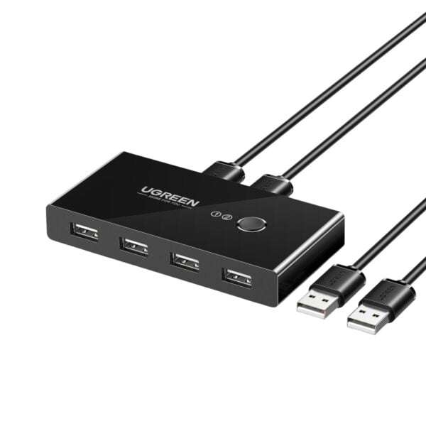 UGREEN USB 2.0 4-Port Switch Box  Share USB Devices Between 2 PCs