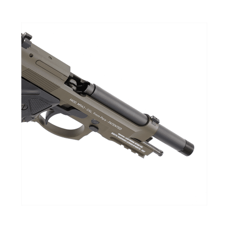 Umarex Baretta M9A3 Green & Black Gas Gun (Semi Auto|Blowback|CO2|18+1|344 FPS|3J|4.5mm BB) 5.8418