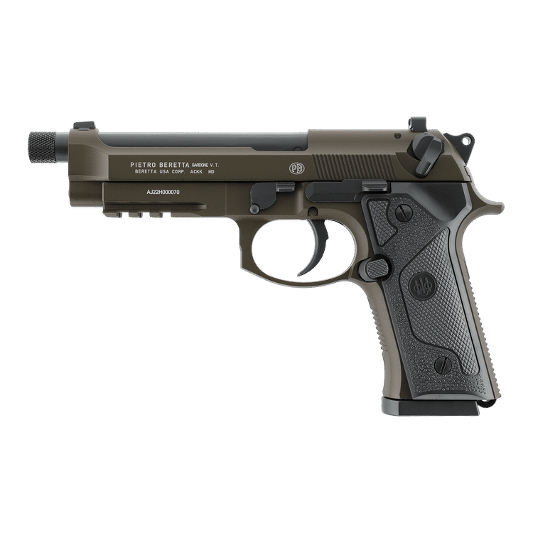Umarex Baretta M9A3 Green & Black Gas Gun (Semi Auto|Blowback|CO2|18+1|344 FPS|3J|4.5mm BB) 5.8418