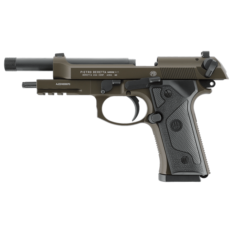 Umarex Baretta M9A3 Green & Black Gas Gun (Semi Auto|Blowback|CO2|18+1|344 FPS|3J|4.5mm BB) 5.8418