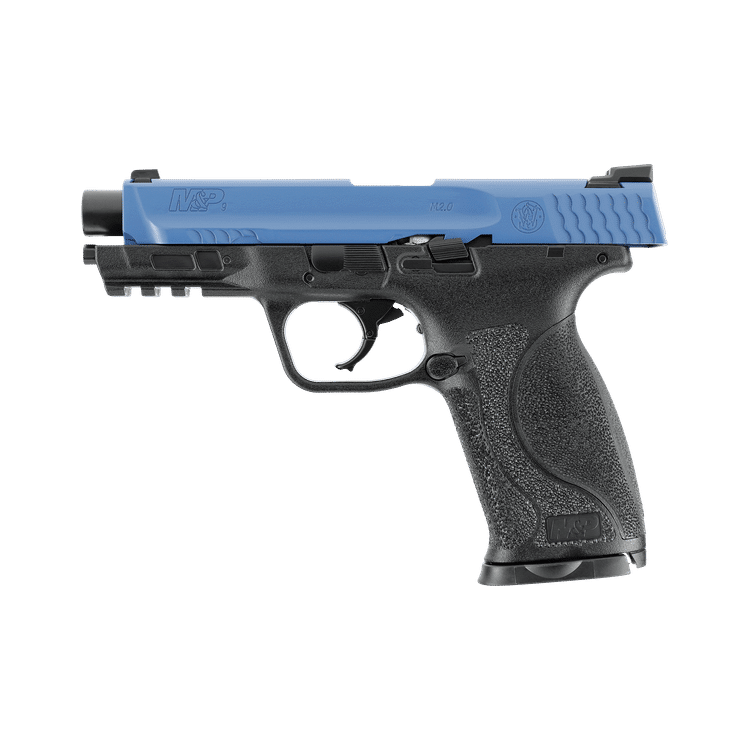 Umarex T4E Smith & Wesson M&P9 M2 Blue Paintball Gas Gun (Semi Auto|Blowback|CO2|8 Rounds|360 FPS...