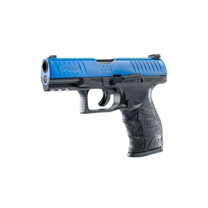 Umarex T4E Walther PPQ M2 Blue Paintball Gas Gun (Semi Auto|Blowback|CO2|8 Rounds|360 FPS|5J|.43 ...