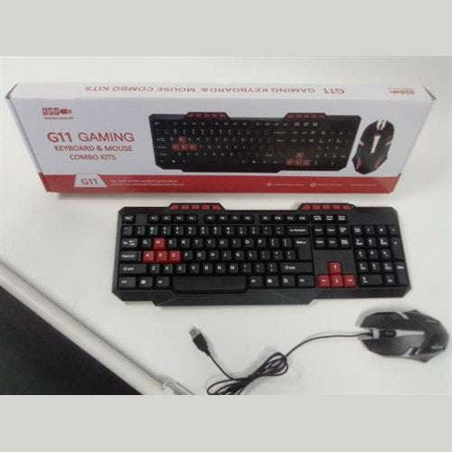 UniQue G11 Gaming Wired 114 Keys USB Keyboard And Ergonomic