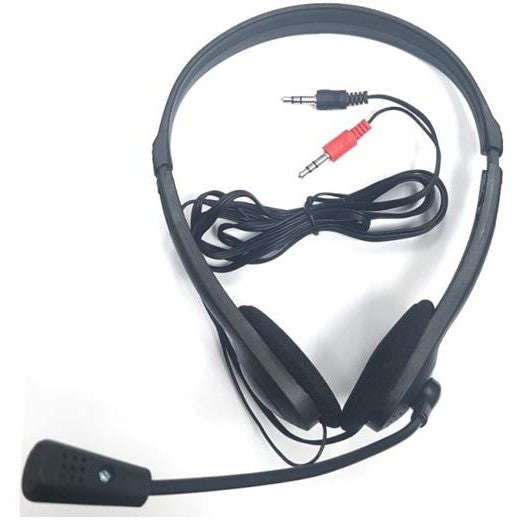 Unique Stereo HeadPhone With Microphone Black Colour;