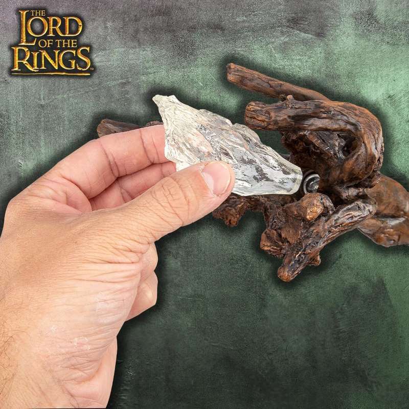 United Cutlery LOTR Illuminated Moria Staff of Gandalf | Display Plaque | Officially Licensed Rep...