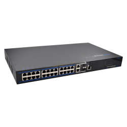 UTEPO 24 Port 10/100 PoE Managed + 2 Gbps RJ45 + 2 SFP Switch Part No: NW114-2