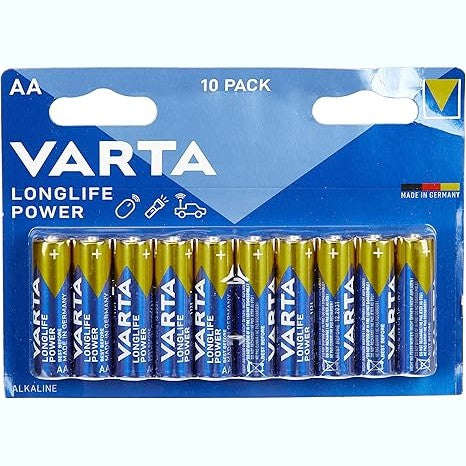 VARTA Longlife Power AA 10PK High Energy Batteries  Reliable Power Supply