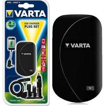 Varta V Man USB Charger Plug Set  Versatile Charging Solution for Multiple Devices