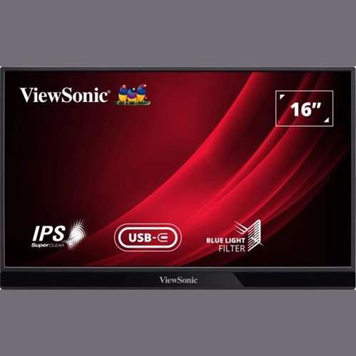 ViewSonic VG1655 15.6 Inch FHD USB Portable Monitor