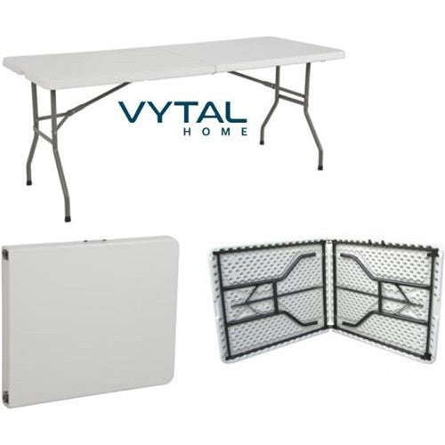 Vytal Foldable Rectangle Trestle Table 1.8 Metres 8 Seater