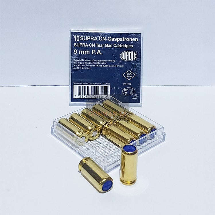 Waddie Teargas 9mm P.A.K Bullets (10s) - Ammo