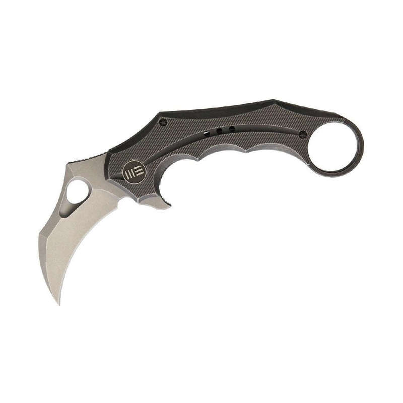 We Knife Grey TI Handle Stonewash Blade S35VN Blade- 708D