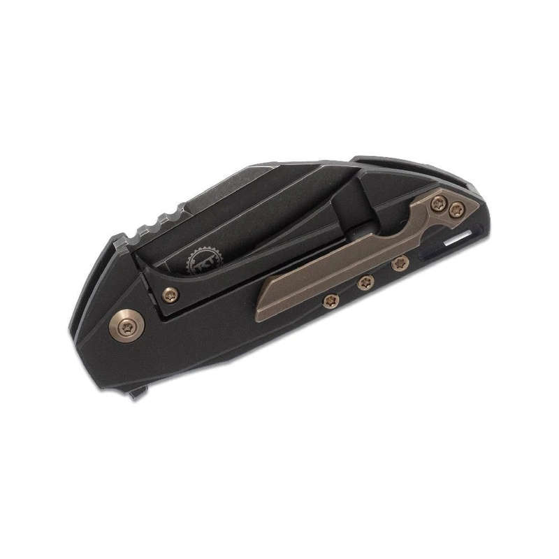 WE Knife M390 Black TI Handle Stonewash Finish Bohler- 820B