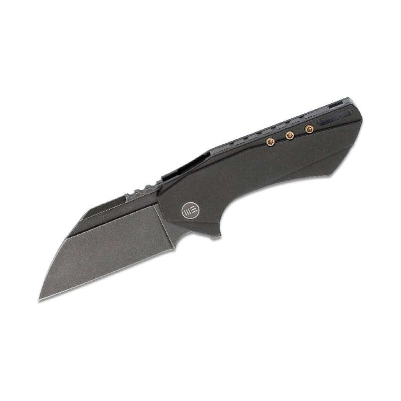 WE Knife M390 Black TI Handle Stonewash Finish Bohler- 820B