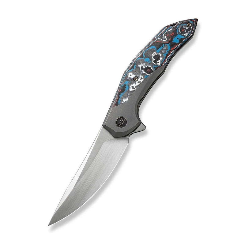 WE Knife Merata Frame Lock 22008B-2 Nebula Fat Carbon 20CV 1/310 Pocket Knives