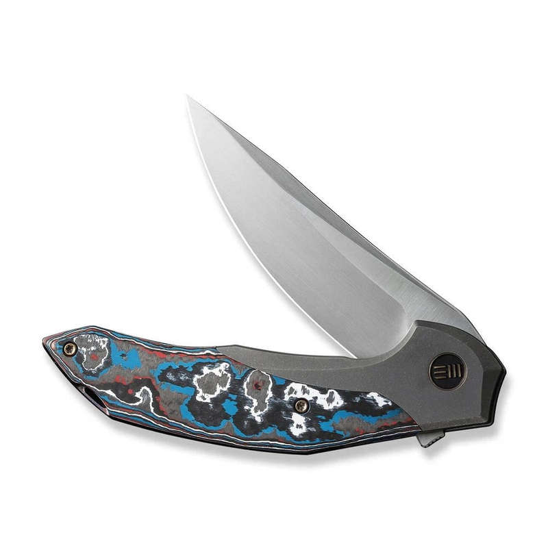 WE Knife Merata Frame Lock 22008B-2 Nebula Fat Carbon 20CV 1/310 Pocket Knives