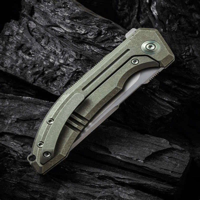 We Knife Quixotic Green Titanium  WE21016-4