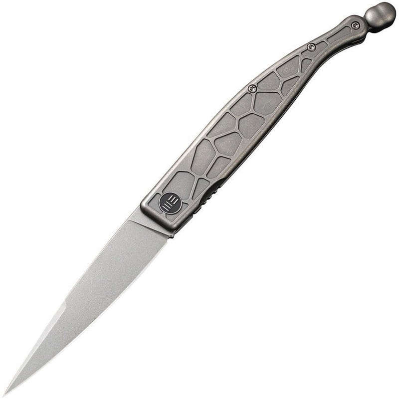 WE Knife Roman Gray 2008B pocket knife gray CPM-S35VN titanium framelock spear-point flipper