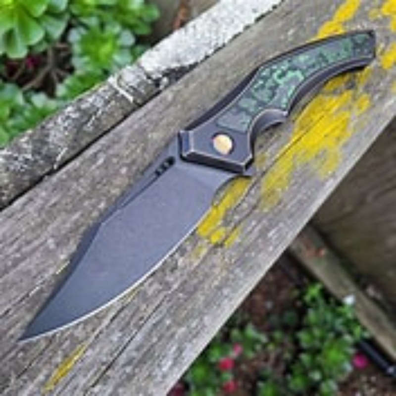WE Orpheus Knife Bronze/Blk Titanium Integral Handle WE23009-DS1