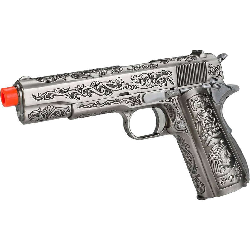 WE-Tech Heavy Weight Filigree 1911 Gas Blowback Airsoft Pistol
