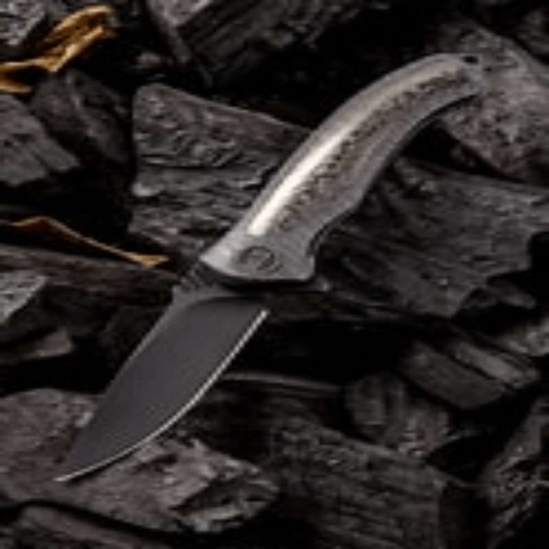WEKNIFE Flamed TI Vertebral Integral Handle Carbon Fibre Inlay- 918B