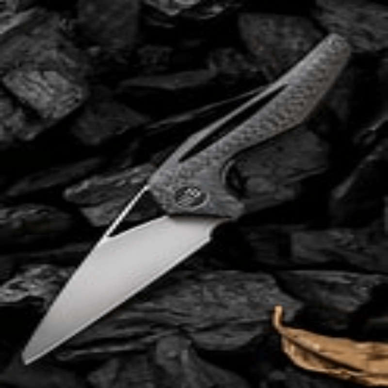 WEKNIFE Flamed TI Vertebral Integral Handle Carbon Fibre Inlay- 918B