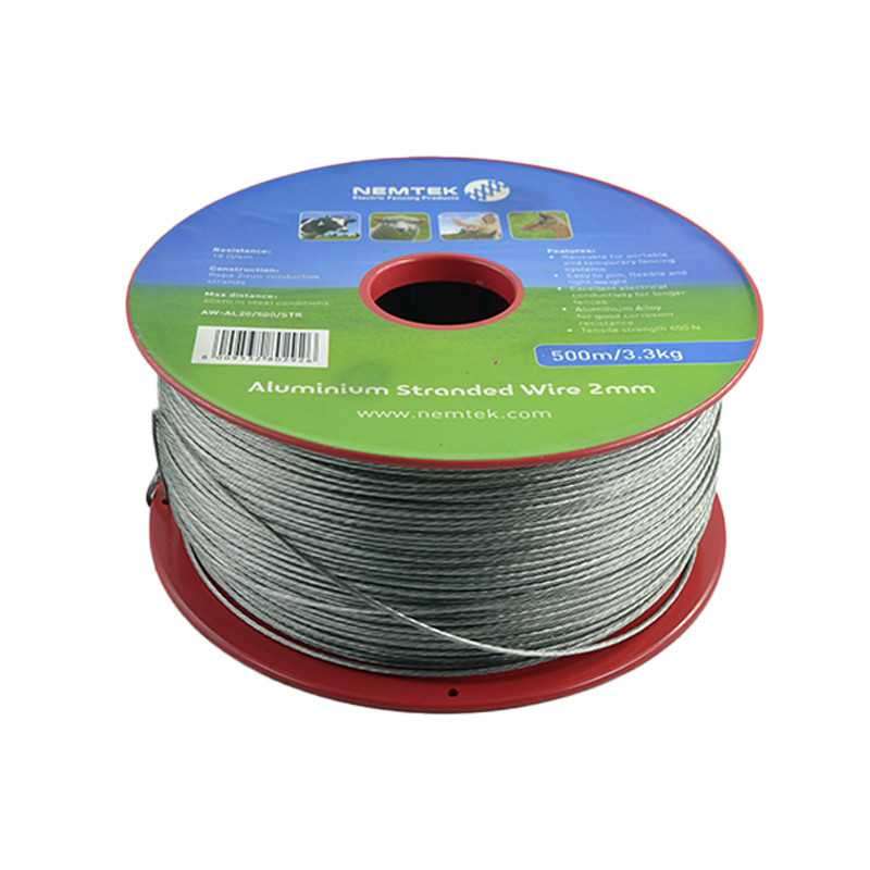 Nemtek Aluminium Stranded Wire 2.0mm 500m 4.2Kg EF44-14 - High Conductivity Fence Wire