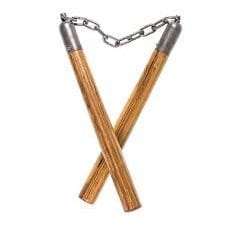 Wooden Erjiegun Nunchucks
