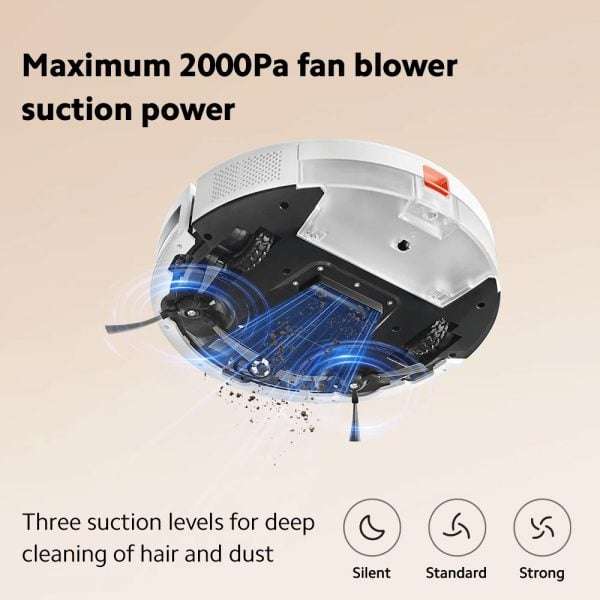 Xiaomi Robot Vacuum Mop E5  White | Powerful Suction & Mopping