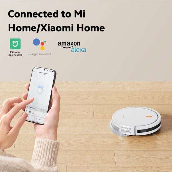 Xiaomi Robot Vacuum Mop E5  White | Powerful Suction & Mopping