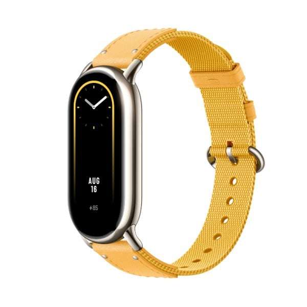 Xiaomi Smart Band 8 Yellow Braided Strap - Stylish & Comfortable