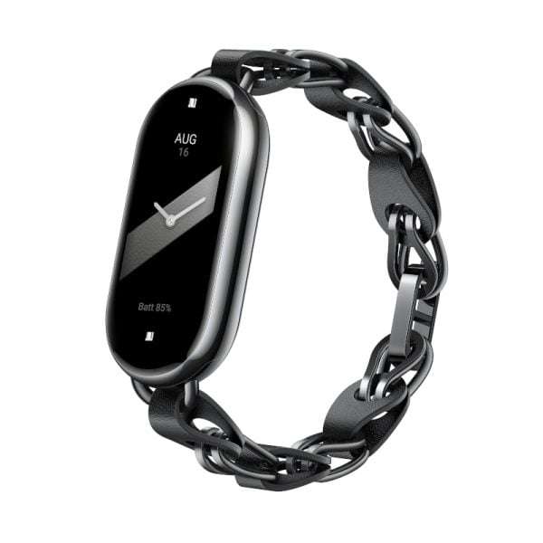 Xiaomi Smart Band 8 Black Chain Strap - Elegant & Durable