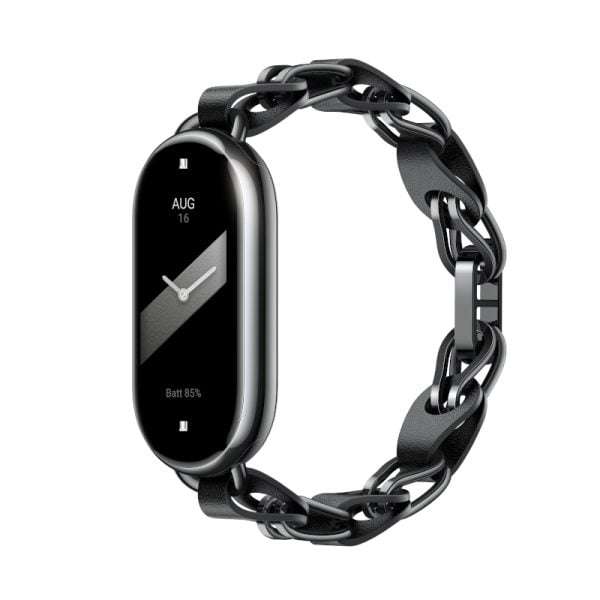 Xiaomi Smart Band 8 Black Chain Strap - Elegant & Durable
