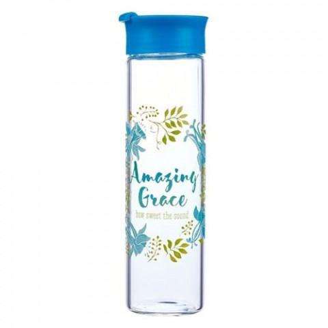 Glass Water Bottle - Amazing Grace