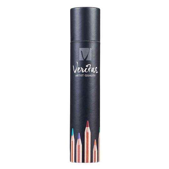Veritas Colouring Pencils In Cylinder (Colouring Pencils) Set of 12