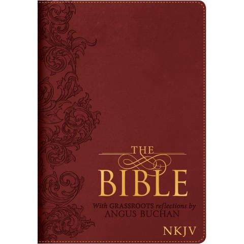 The Bible With Grassroots Reflections Thumb Indexing (Luxleather) Angus Buchan