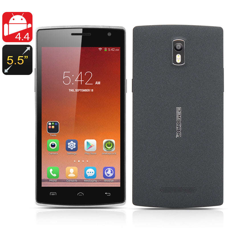 DOOGEE KISSME DG580 Android 4.4 Phone - 5.5" 960X540 IPS Screen, MTK6582 Quad Core 1.3GHz CPU
