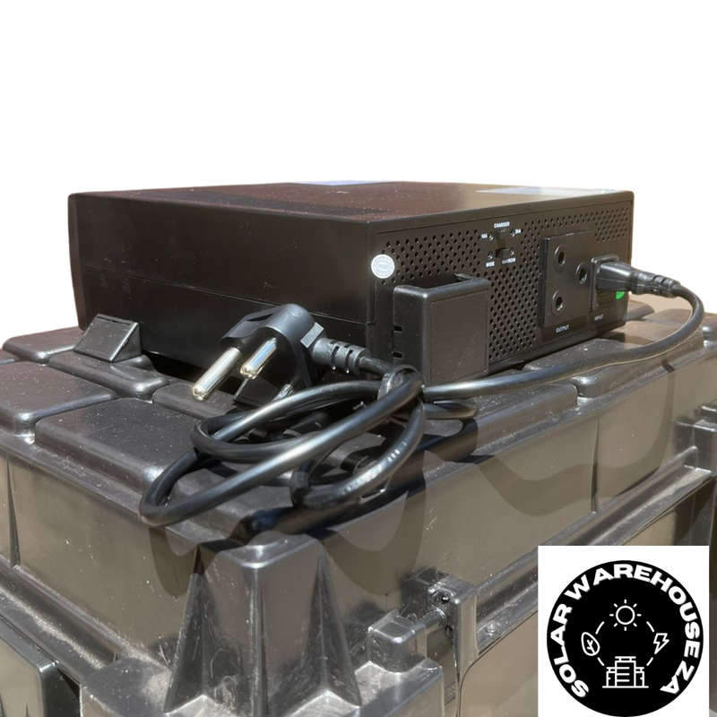 2400VA Ups Inverter + 2x 100AH Gel Battery Portable Plug & Play Trolley (Inverterter Trolley)