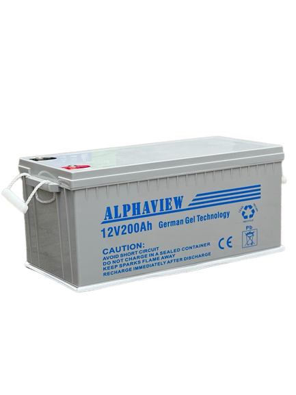 Gel Battery 200 Ah 12v Alphaview German Tech  (1 Year Warranty)